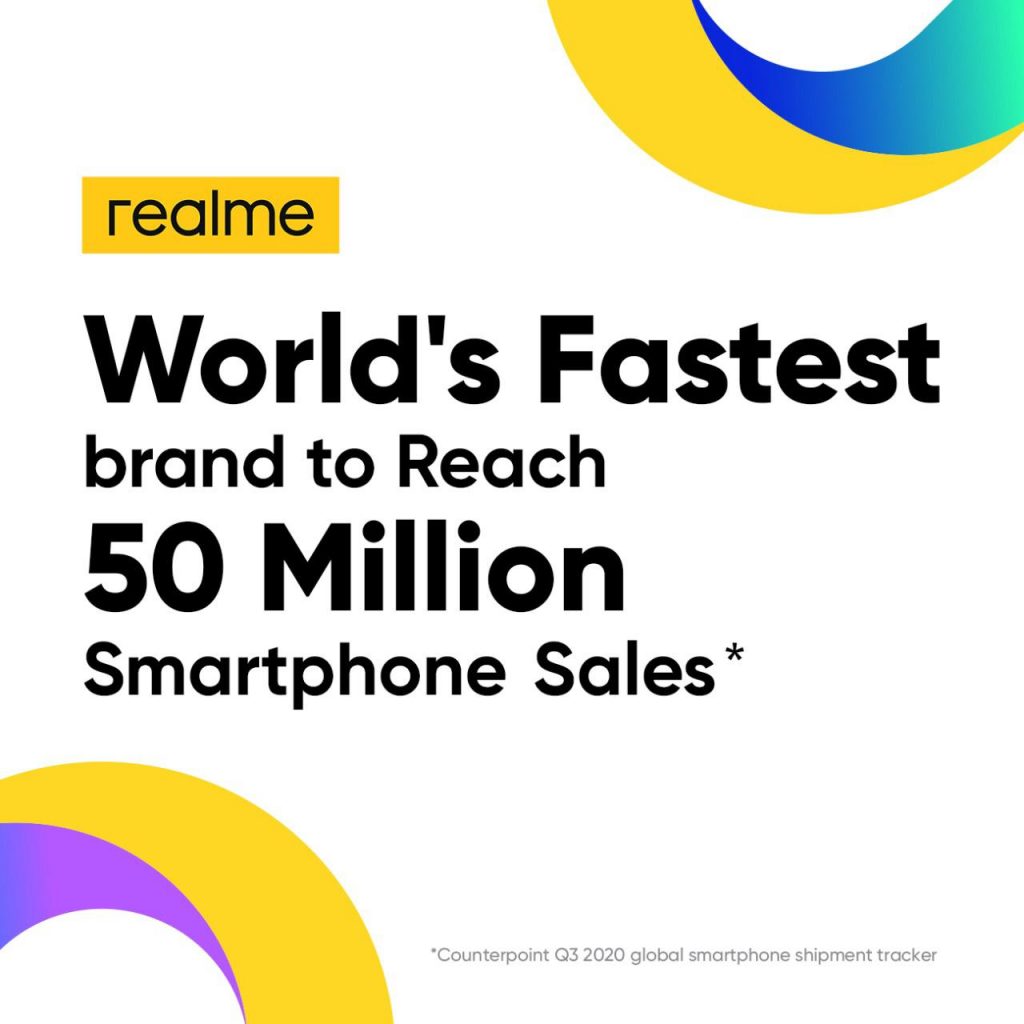 ريلمي تستهدف الوصول لــ 100 مليون مستخدم حول العالم خلال العامين القادمين