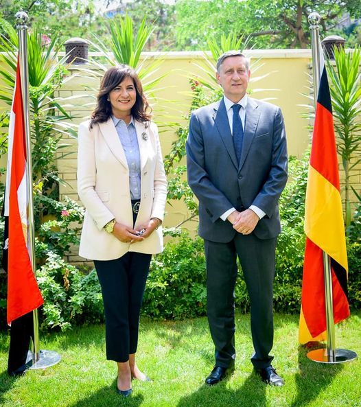 وزيرة الهجرة وسفير ألمانيا يزوران المركز المصري الألماني للوظائف