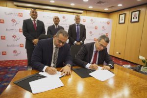 مراسم توقيع الإتفاقية بين بنك القاهرة وشركة تمويلي